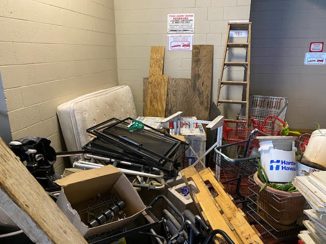 Pile of junk in Halawa, HI ready to be removed by Oahu Dump Run